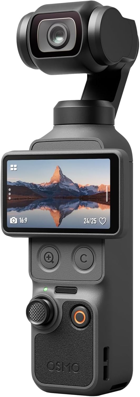 DJI Osmo Pocket 4 Essential Bundle, cámara de vlogging de bolsillo con gimbal | Sensor CMOS de 1 pulgada y 4K/240 fps, estabilización de 3 ejes
