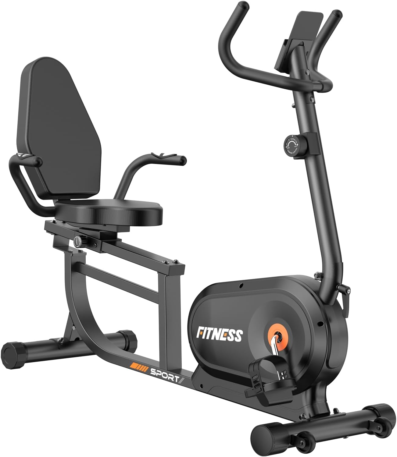Dskeuzeew Bicicleta Estática Profesional para Gimnasio con Pantalla LCD y Portavasos, Estructura de Acero de 80 mm, Capacidad de 160 kg (Negro)